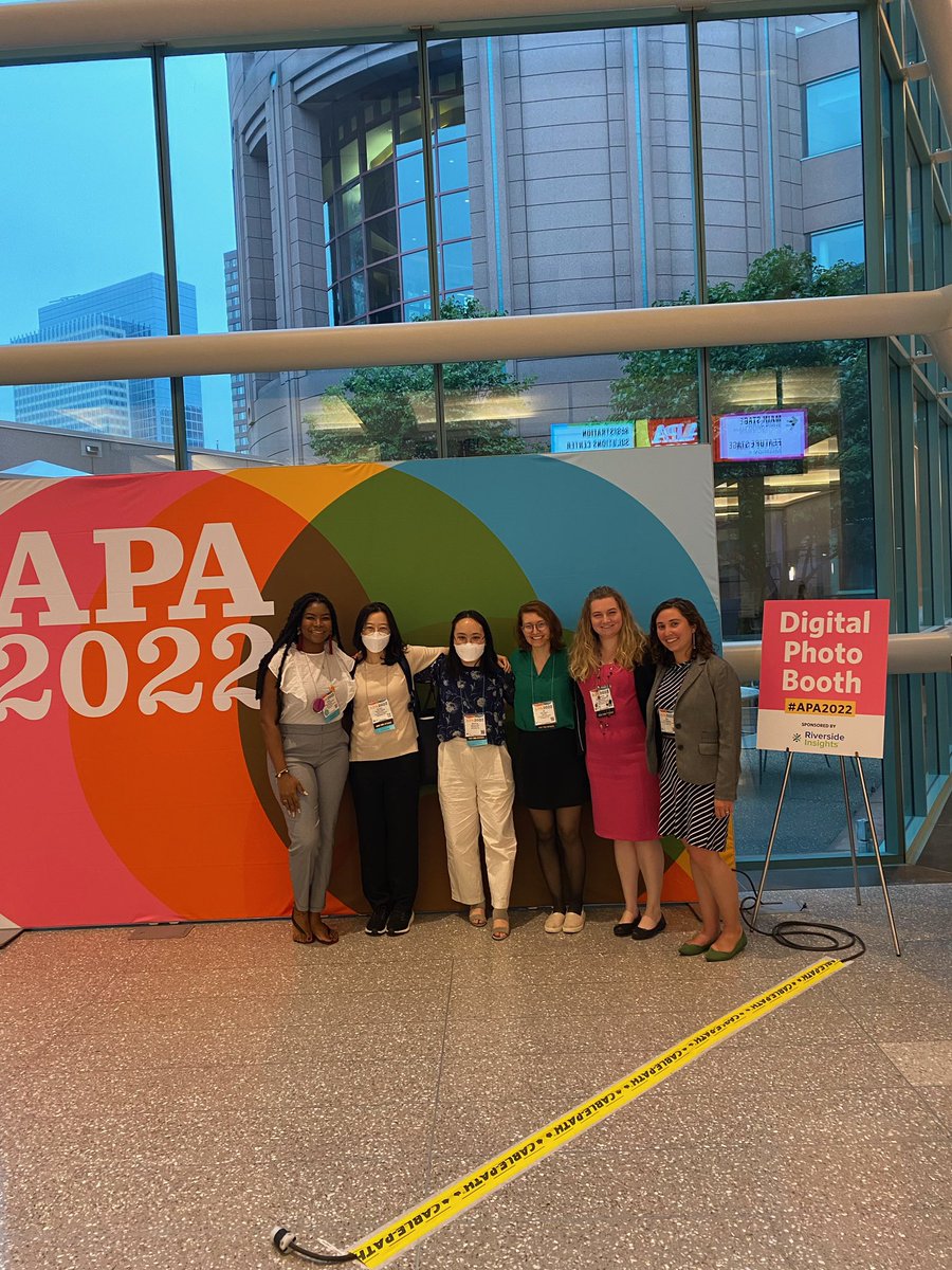 V_K_Johnson's tweet photo. Had a great time at my first @APAconvention with @APADivision15 ! So many awesome sessions and people I was able to connect with! Looking forward to next year:) #APA2022 https://t.co/mlPto9388Z