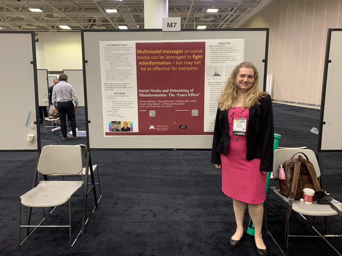 V_K_Johnson's tweet photo. Had a great time at my first @APAconvention with @APADivision15 ! So many awesome sessions and people I was able to connect with! Looking forward to next year:) #APA2022 https://t.co/mlPto9388Z