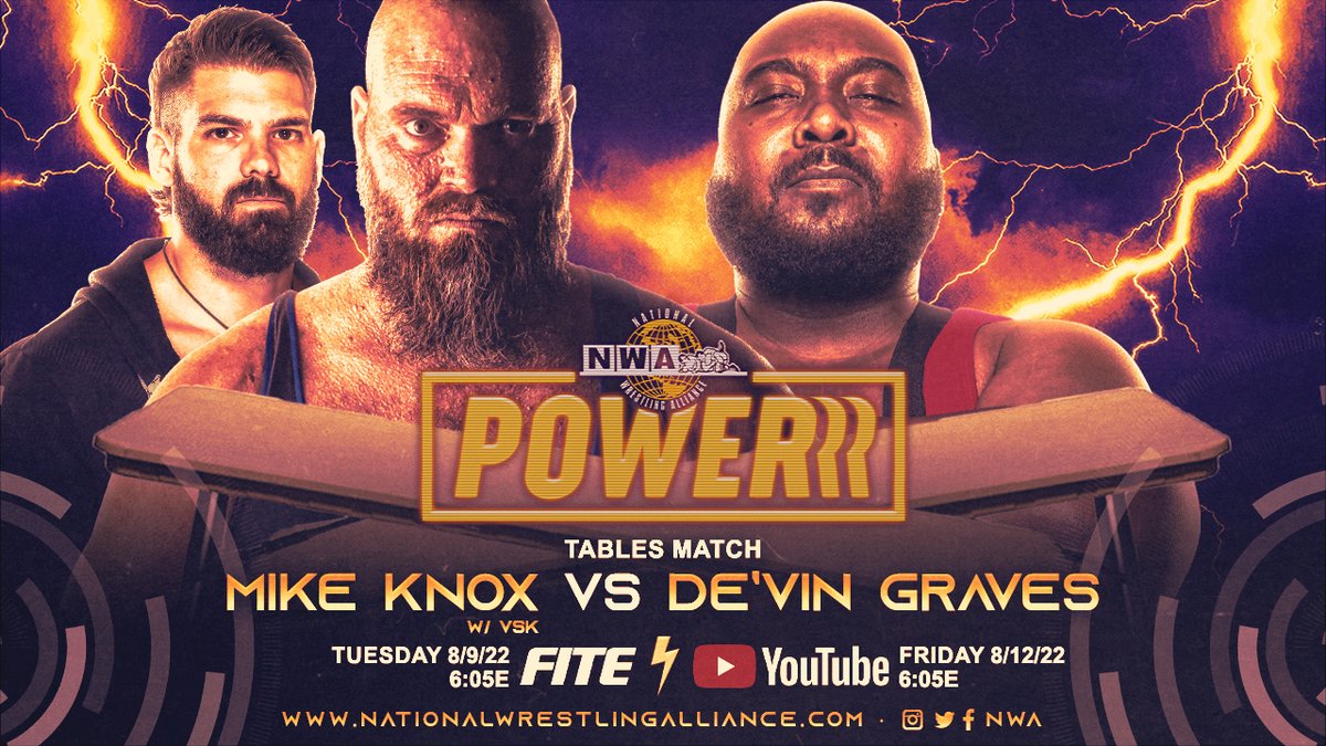 nwa's tweet photo. This clock is ticking as #NWA74 draws near, and this weeks #NWAPOWERRR could have HUGE ramifications for Trevor Murdoch and the #10LbsofGold: It's POPE vs MURDOCH!!
📺 FIRST on @FiteTV Tuesdays.
💥 FREE on @YouTube Fridays.
⏰ 6:05 EST
🔥 The NWA. Wrestling as it’s meant to be. https://t.co/ER0rOIIqlS