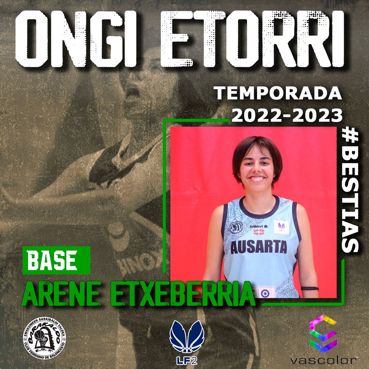 BARAKALDO__EST's tweet photo. 𝐎𝐍𝐆𝐈 𝐄𝐓𝐎𝐑𝐑𝐈, 𝐀𝐑𝐄𝐍𝐄 🚀

🔝 Arene Etxeberria se incorpora al HGB Ausarta Barakaldo 

🔥 MVP de Junior Liga Vasca la pasada temporada con @ordiziasaski 

⚡ Descaro 
🪄 Magia 

#BESTIAS https://t.co/dZPbTnJDlJ