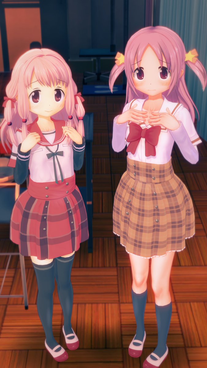 2人並ぶと同年代のお友達にしか見えないけど体の成長はどうかな?
測定するから脱ぎ脱ぎしようね～ 