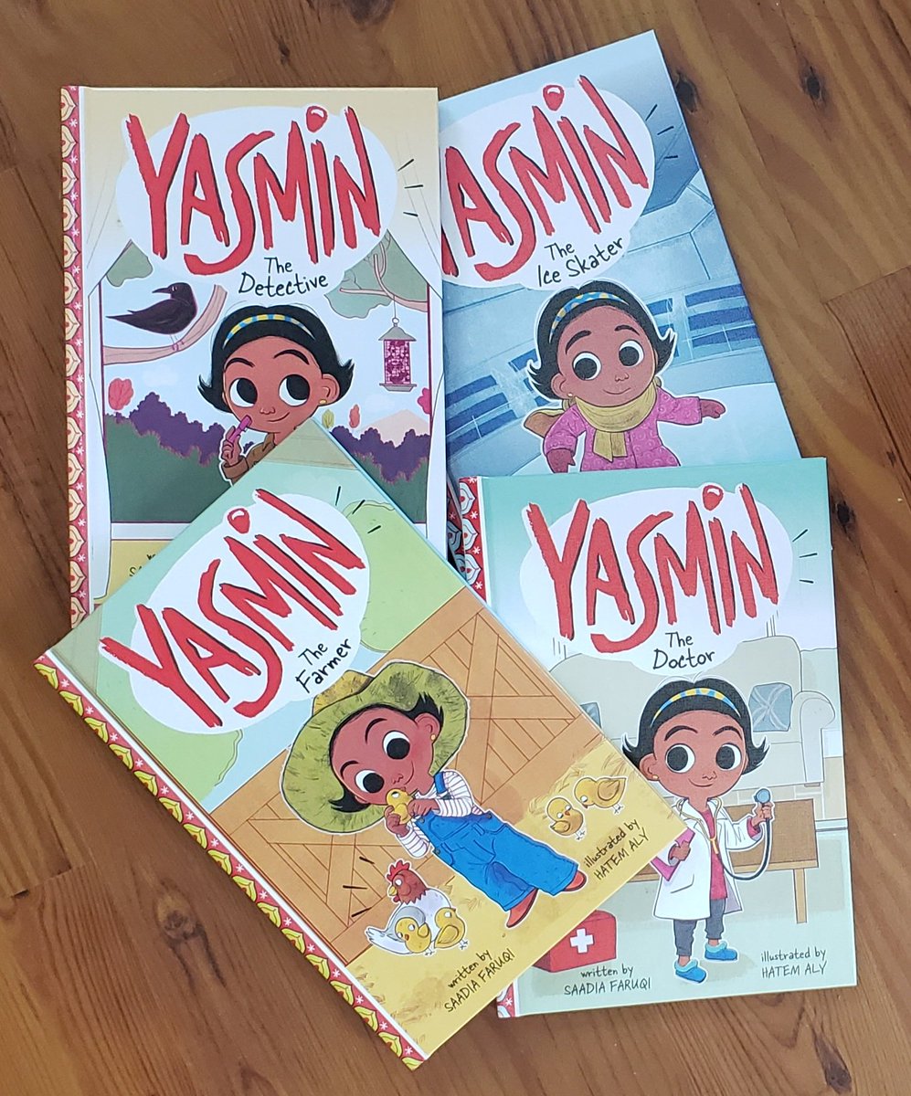 Happy Monday! I'm giving away 20 hardcover copies of the new Yasmin titles! Follow me, RT and like this tweet for a chance to win. 10 winners will be chosen. USA only.