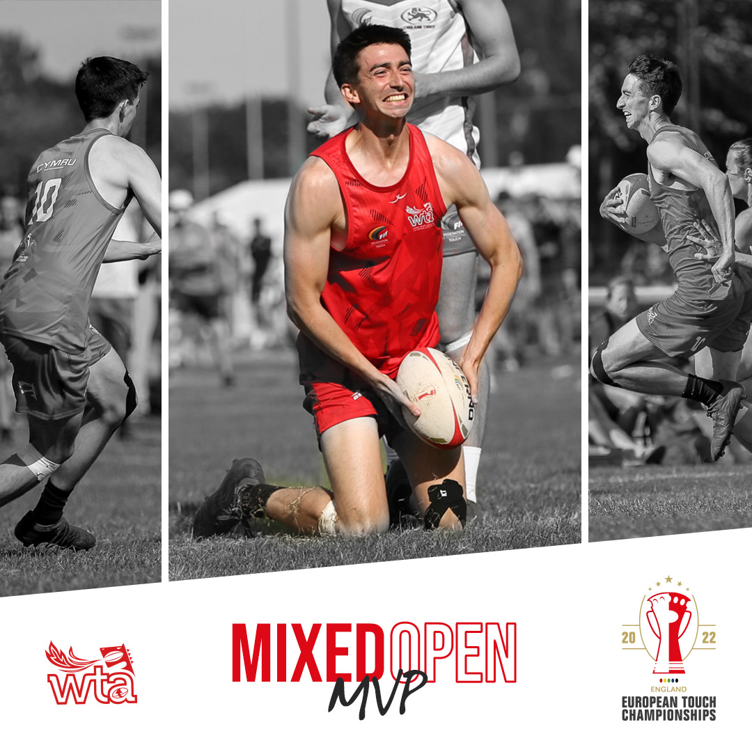 We all know Touch is the ultimate team game but a special shout out here to our very own Daniel Roberts who was awarded MVP after his performance in the final against England in the Mixed Open division 🔥 He also scored the winning try in the drop off to claim the Gold medal 🥇