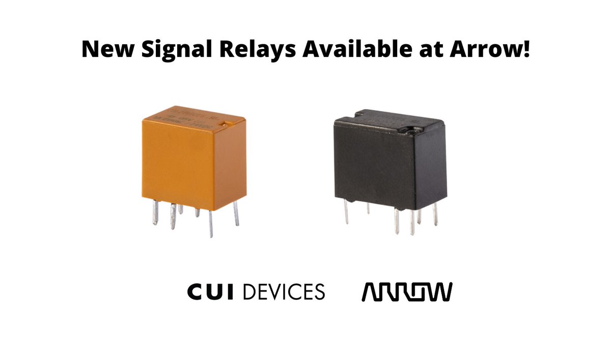 sameskydevices's tweet photo. CUI Devices Signal Relays are ideal for industrial devices, test and measurement equipment, and security systems! Available now at @Arrow_dot_com: https://t.co/Wpu6ErcW1A
#CUIDevices #Arrow #Relays #SignalRelays #Components #ComponentManufacturer #Engineering #DesignEngineer https://t.co/i8G3GsDnbA