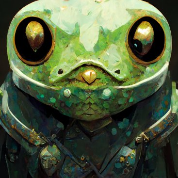 ViHa (@vishakhariharan) on Twitter photo Got an opportunity to try <a href="/midjourney/">Midjourney</a>-- thanks to <a href="/BrawlerzNFT/">Brawlerz Kingdom</a>'s upcoming Frog festival. The discord is buzzing with contests and fanfare.
My cue: Frog in battle armour
Midjourney: Got an opportunity to try <a href="/midjourney/">Midjourney</a>-- thanks to <a href="/BrawlerzNFT/">Brawlerz Kingdom</a>'s upcoming Frog festival. The discord is buzzing with contests and fanfare.
My cue: Frog in battle armour
Midjourney: