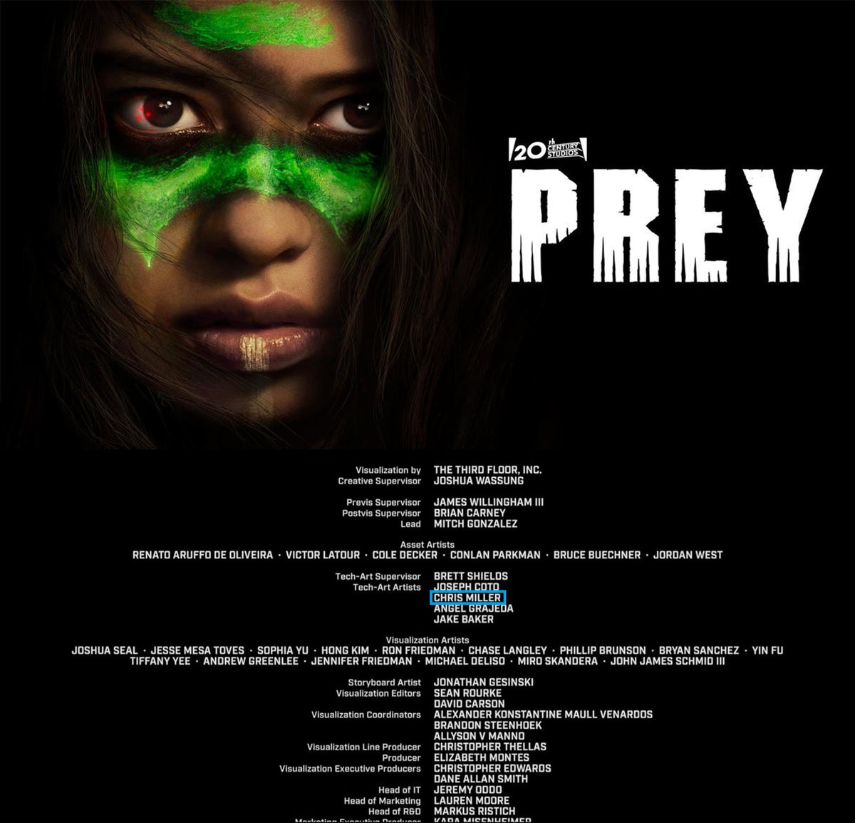 Hey, a new credit as an #UnrealEngine TA! #PreyMovie