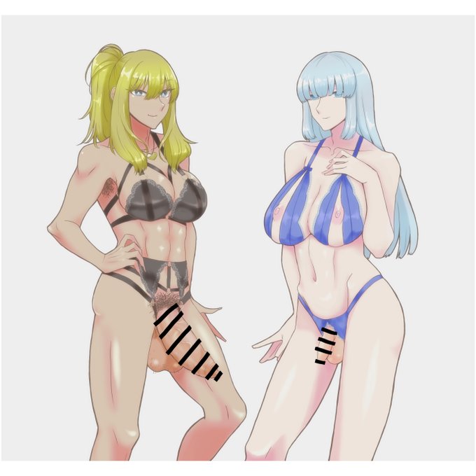 skebにて描かせていただきました!
依頼者様のシーメールさんとうちのオネーサン♂です! 