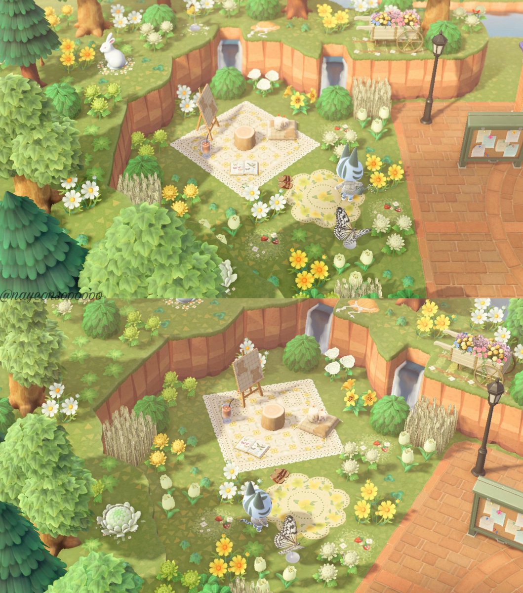 ~Painting area near resident services🪵🌾🌼

#ACNHDesign #acnhinspo #acnhisland #ACNH #AnimalCrossingNewHorizons #NintendoSwitch