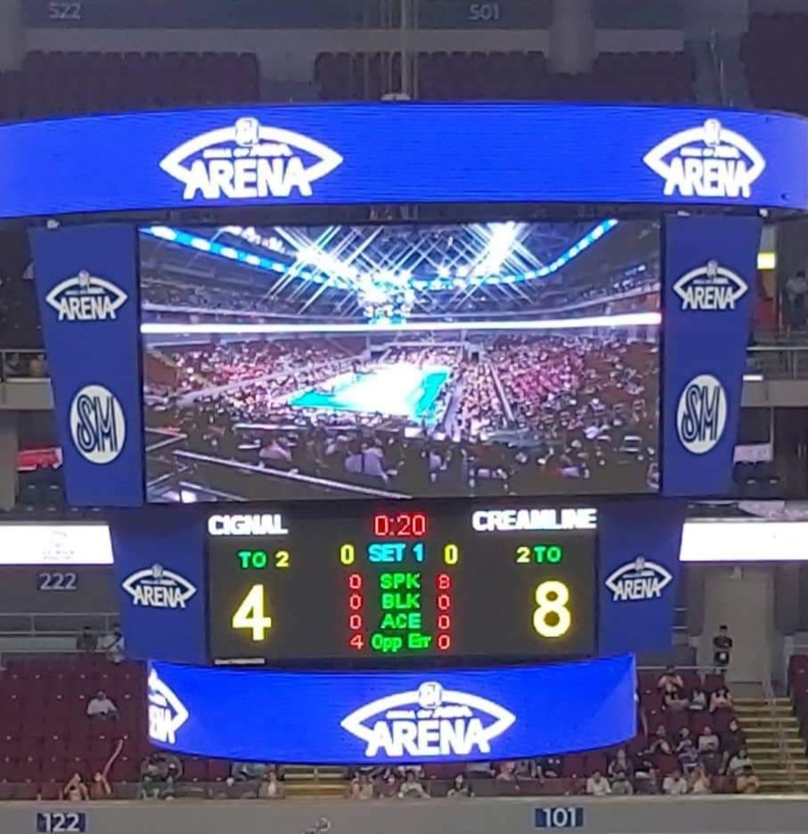 Joyduino's tweet photo. Sulit ang spontaneous buying ng ticket,sana next time courtside naman 🏐🏐🏐 https://t.co/tznSFsevll