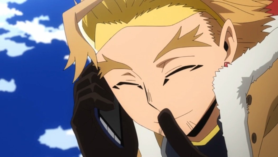 keigohero's tweet photo. the way hawks was almost giggling when he said "it's a secret" just bc someone asked him who he's on the phone with https://t.co/DScYkCfls5