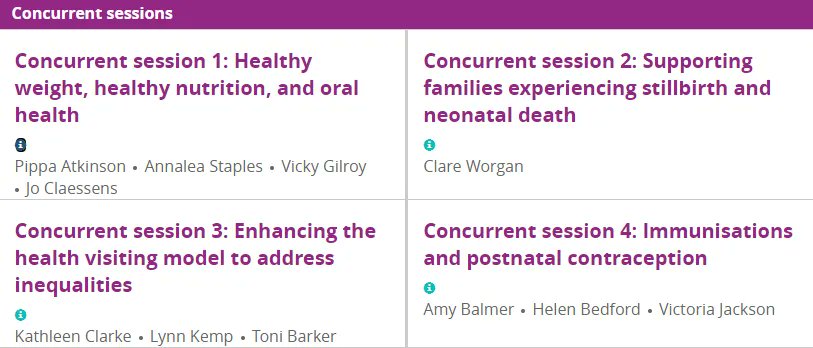 iHealthVisiting's tweet photo. At our EBP Conference, our concurrent sessions will present high quality content in detail and you will have the chance to discuss the challenges and opportunities with the experts. View the full programme here: https://t.co/5EowUDjBKb #iHVConference #iHVEBP2022 #HealthVisiting https://t.co/2eX8pN8oIS