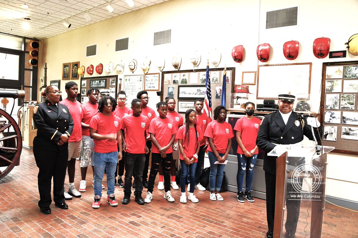 In partnership with the City of Columbia Fire Department and the Columbia Urban League, 10 Columbia Youth were able to participate in the Fire Department Camp. Congratulations!!