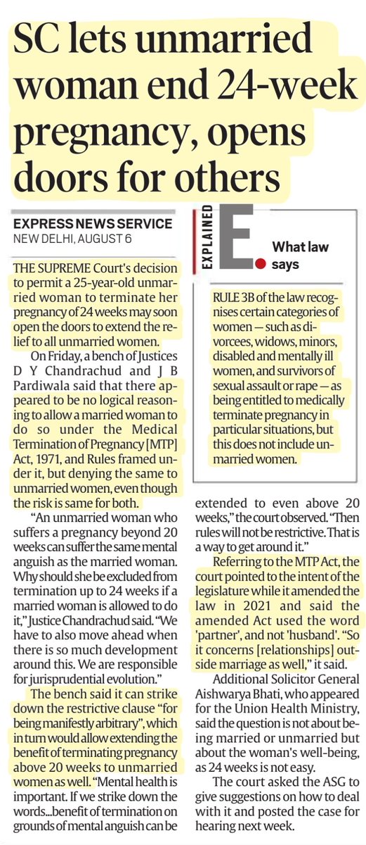 imRavikantYadav's tweet photo. More #news
*With #RBI moving to rising rate cycle,Banks hike #RLLR
*#SupremeCourt let's uarried #woman end 24week pregnancy, opens doors fr others. #AbortionRights
#UPSC #currentaffairs https://t.co/kKQ1VFVf9e