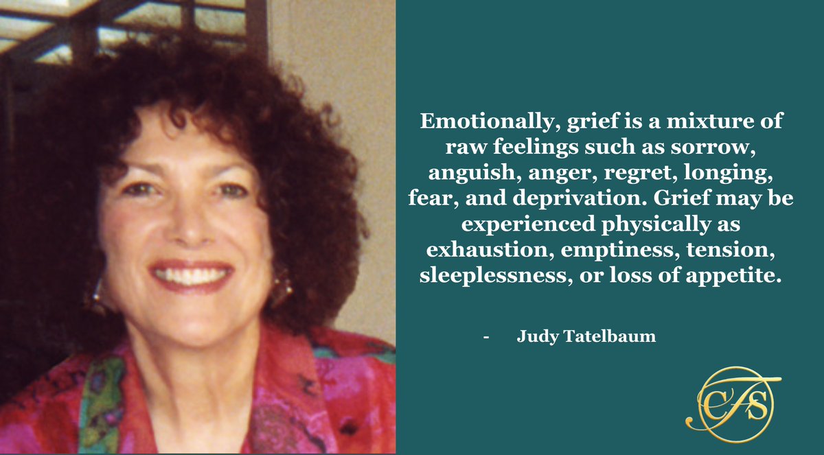 cornwallfuneral's tweet photo. Quote by Judy Tatelbaum.

Judy Tatelbaum, M.S.W., Licensed Clinical Social Worker, psychotherapist, and inspirational speaker has written lots of books and articles all to do with grief and loss. To read some of these, please visit her website. https://t.co/4sRzsg2Lu2 https://t.co/RCxedyXLxa