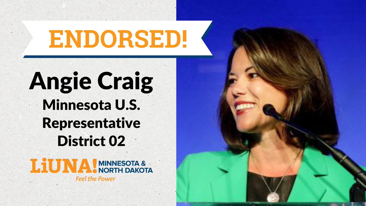 LIUNAMinnesota's tweet image. @AngieCraigMN and @deanbphillips have workers' backs and they are #ProInfrastructure leaders. #LIUNA is proud to endorse them and work to send them back to DC for four more years. #BuildBackUnion #FeelThePower liunaminnesota.org/endorsements