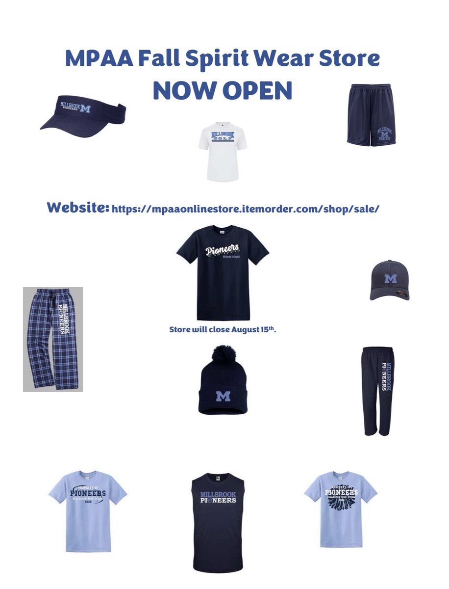 MHS_MPAA's tweet photo. Get your Fall Spirit Wear today!! Store is now open!! https://t.co/uPcvmSxbNW