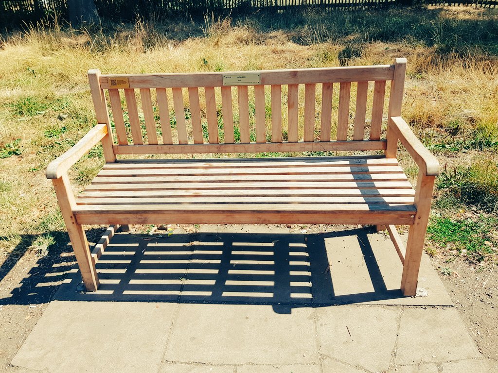 LG241976's tweet photo. @rickygervais Take a picture! Found #AfterLife bench at Parliament Hill #hopeiseverything and you're Brilliant!!! I ❤ you...and @JaneFallon and above all the gorgeous @PickliciousF #myfirstTweetever https://t.co/xTgwzpFRGV