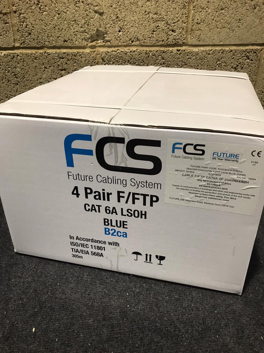 <a href="/FndSales/">FND</a> if your looking for a reliable structured cabling solution contact FND on 01295257247. We now have a B2ca rated Cat7a F/FTP cable in our <a href="/Futurecablings1/">@Futurecablings1</a> range