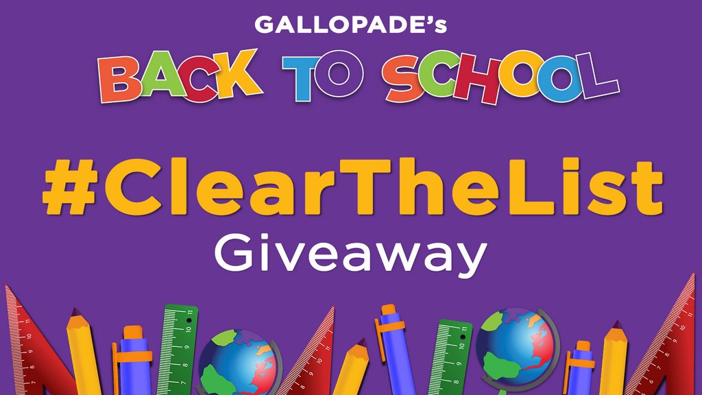 Yoohoo...Big summer blowout! 2 winners will be selected to receive a Gallopade item of their choice, plus we’ll ‘clear’ $20-worth of items from their Amazon list! Contest ends Aug. 12 at 5 PM EST.

HOW TO ENTER:
✅Follow us
✅Like and retweet
✅Share the 🔗 to your Amazon list