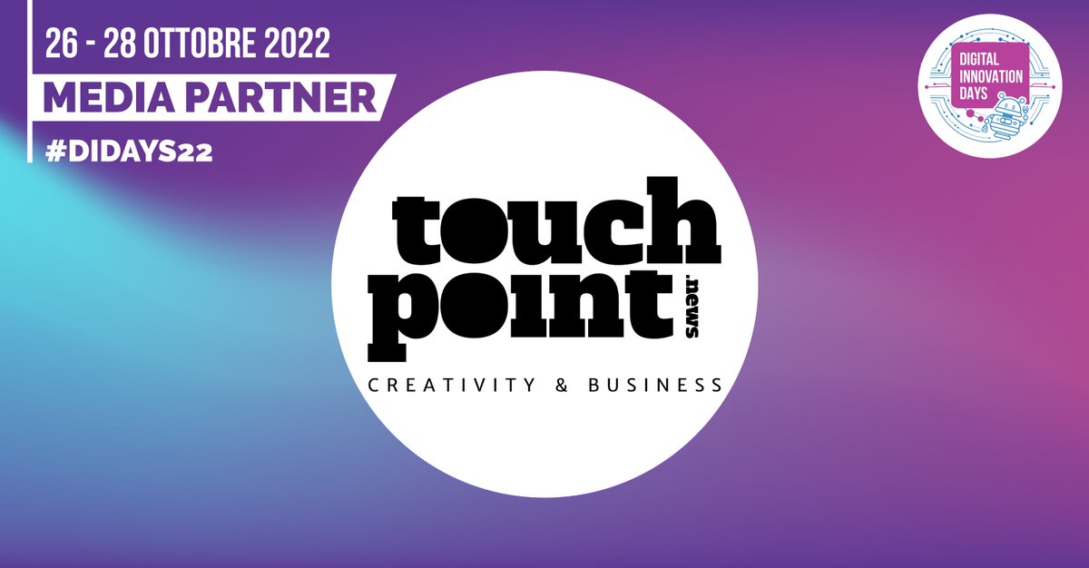 #DidaysPartner
L’obiettivo di <a href="/Touchpoint_News/">TouchpointNews</a> è costruire un ambiente dove la creatività e l’impresa si incontrano per confrontarsi e crescere insieme.
Guidati da una forte passione, il loro intento è quello di ampliare gli orizzonti, scrivere in modo chiaro e comprensibile!