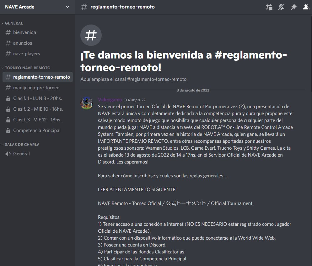 Videogamo's tweet photo. Today from 8 till 9pm (UTC -3) is Qualifying Round 1 for the first #NAVERemoto Tournament that will be happening next Sat August 13th. Join NAVE's Discord server to get hands on the online remote controlled mode of #NAVEArcade through our #ROBOTASystem ! https://t.co/QM6m7YpHgz https://t.co/GNC9k59U0B
