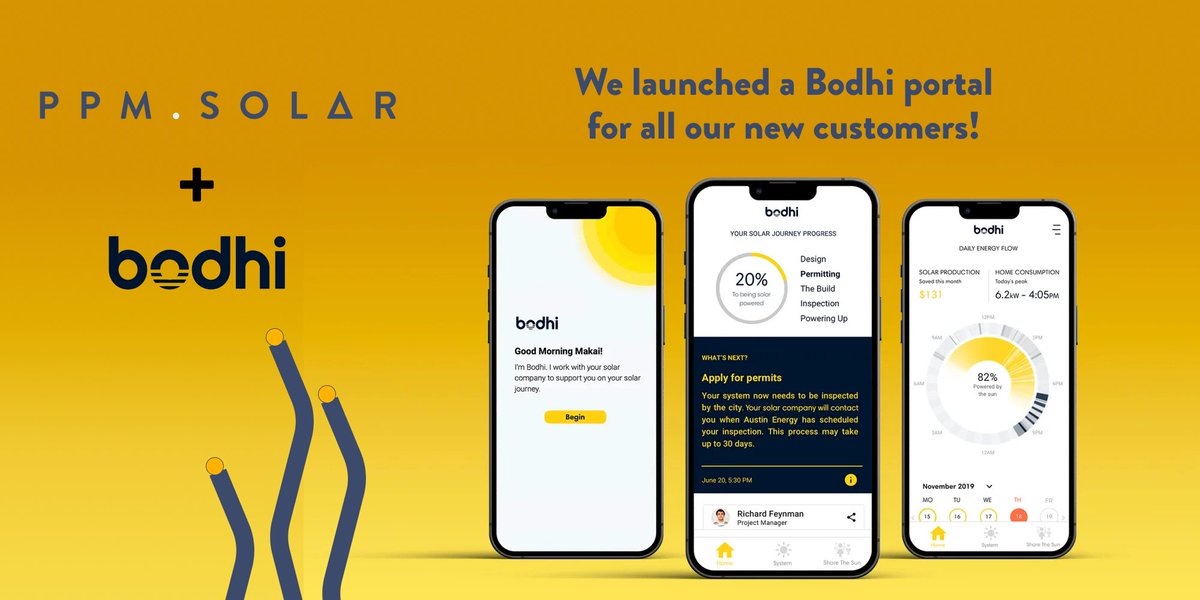 PPMSolar's tweet photo. PPM Solar's team is excited to announce an improved installation experience for our customers. Our new customer portal provides current installation status and up-to-date notifications, communicates with the Project Manager, plus monitors the system's performance from one app! https://t.co/5hwIgYshCP