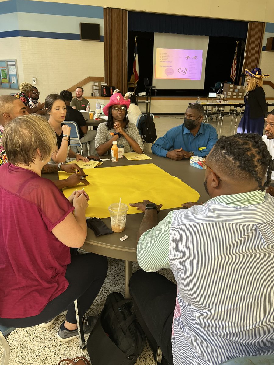 TrevorKWilliams's tweet photo. Weβre setting whole group norms Day 1 here @DueittEagles in our back from vacation attire. @KDussette @ShamethiaD #PresentAndEngaged
#ThisIsHowWeDueitt https://t.co/Y5yayezVGj