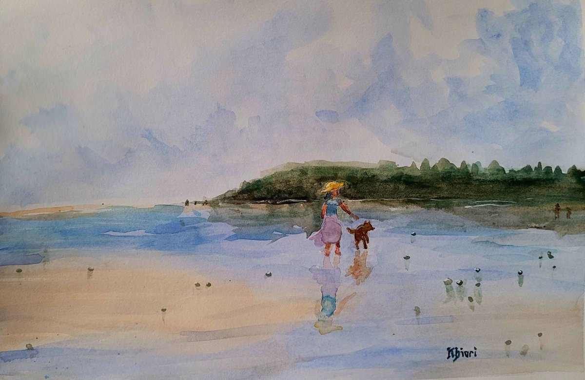 KhioriCreative's tweet photo. I’ve decided to learn some new watercolor techniques! I feel like my watercolors are generally very rigid. I love that but now I want to learn to paint more loosely. I’ve created a playlist of amazing YouTube tutorials for myself to learn something new. (Cont.) https://t.co/dQFHEP01Z9