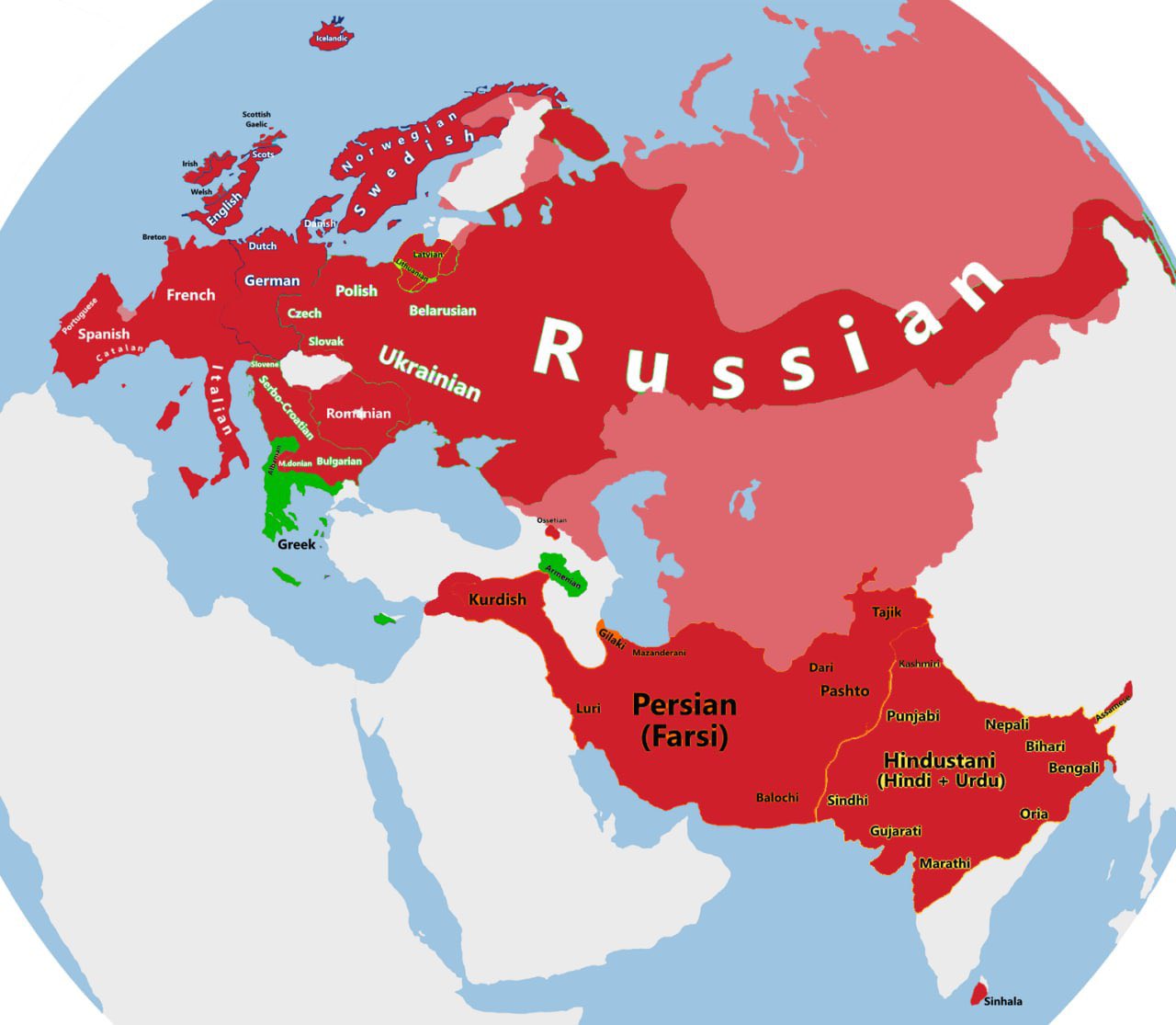 Maps of Indo-European Languages-Catalan