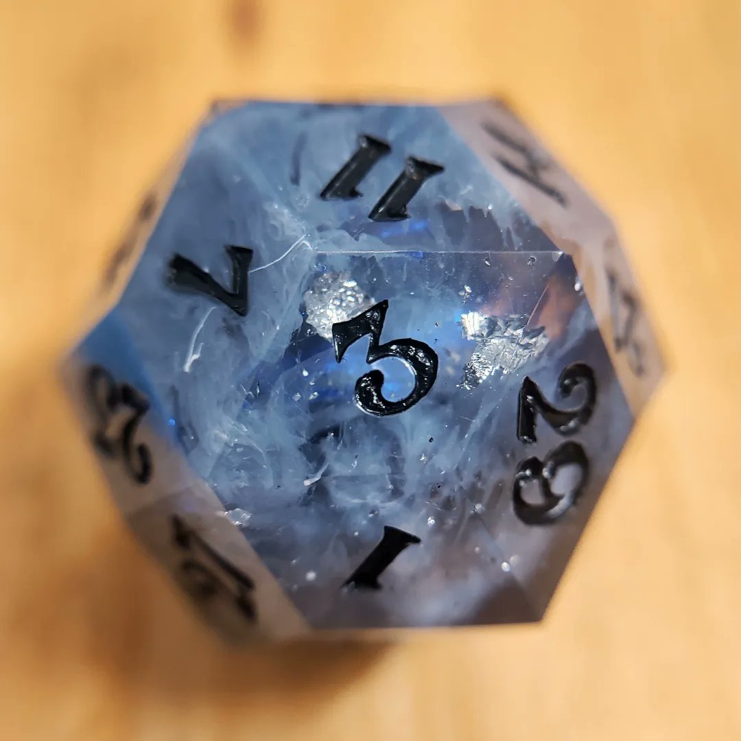 242_dice's tweet photo. IKOSA'S WRATH - I've really been working on the cloud effect for this style, and I think I'm finally getting the hang of it! 😍
I'm prepping for another shop update: Sat Aug 27th @ 5pm EST! 😊
#242dice #handmadedice #d30 #dccdice #dcc #lightningdice #lightningdamage https://t.co/bnFkwzccy4