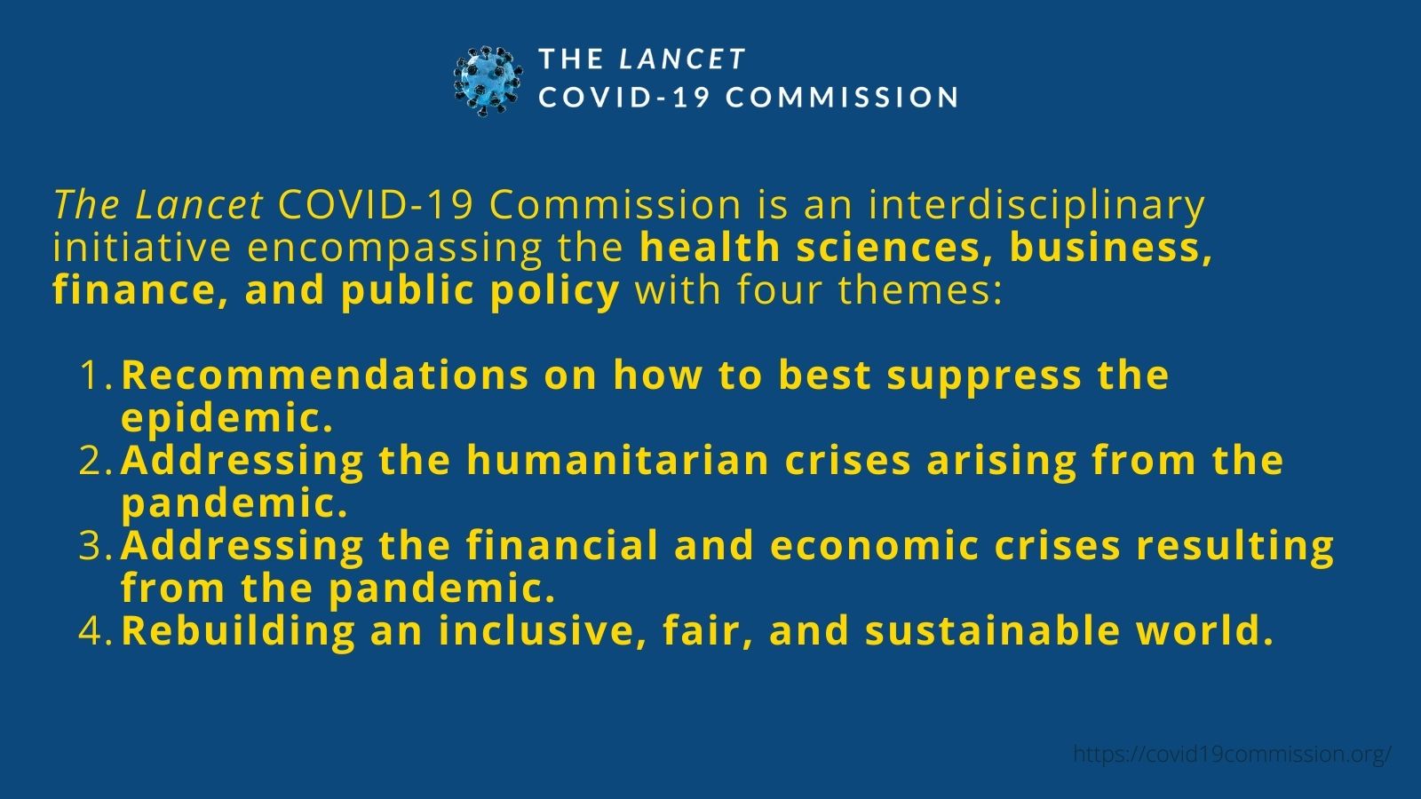 The Lancet Covid19 Commission / Twitter