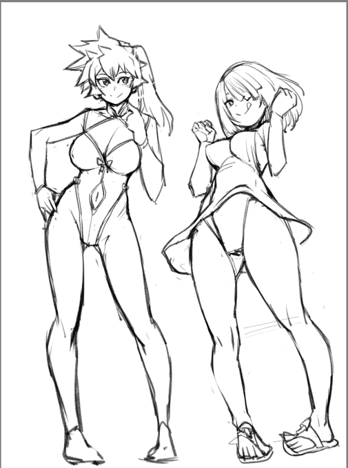 ヒロアカB組水着完了。
日々の暑さもやわらげばいいですねー 