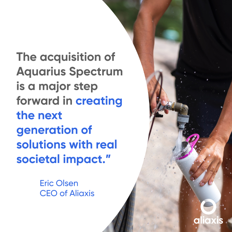 WeAreAliaxis's tweet photo. [Press release] Today, Aliaxis acquires Aquarius Spectrum, a unique provider of advanced acoustic water leak detection and pipe condition assessment solutions for water infrastructure.