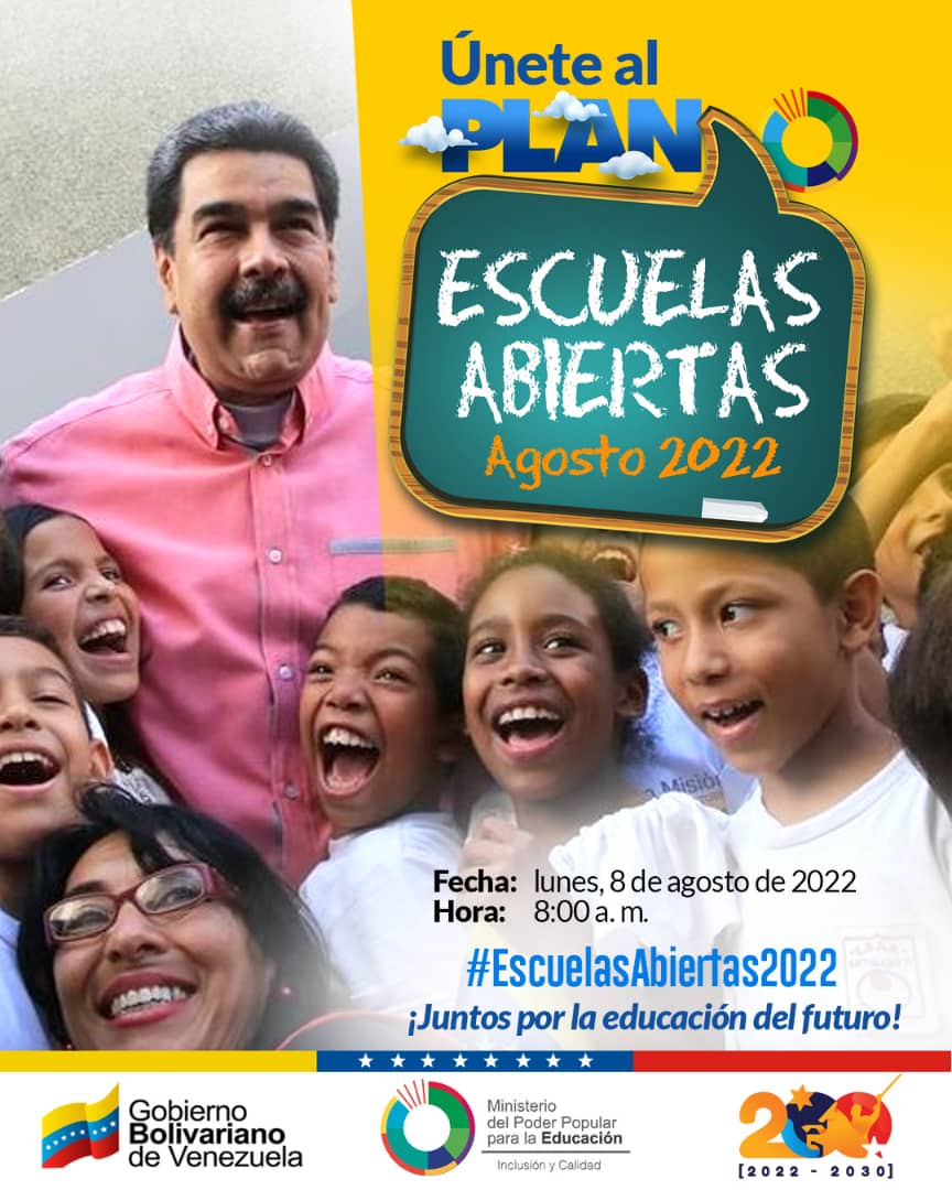 Danielcustodio3's tweet photo. #08DeAgos Activadas comunidad, maestras (os) estudiantes y familia, continúa a nivel nacional el "Plan Agosto Escuelas Abiertas", para la alegría de nuestros niños, niñas y la juventud de la Patria. 

#CongresoNuevaEpoca 
@_LaAvanzadora 
@RosangelaOrozco 
@ZEPortuguesa 
🔑🧵 https://t.co/VtDI9wa1BQ