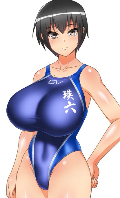 水着の光沢塗りちょいと変えてみた 