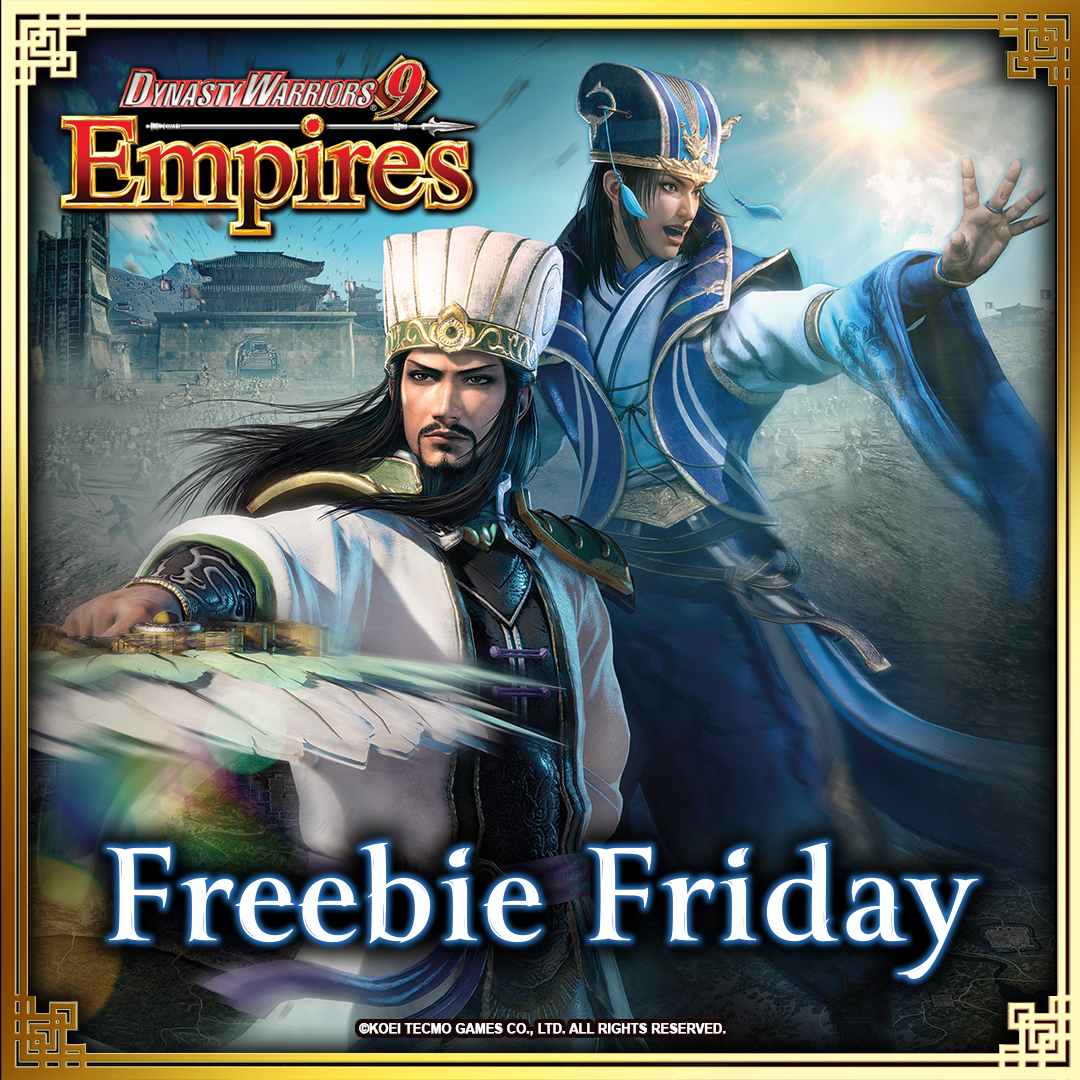 koeitecmoeurope's tweet image. It's #FreebieFriday, and you know what that means. This week, you have a chance to win a digital copy of #DW9Empires!

Follow us @koeitecmoeurope and Like &amp;amp; RT this post. We'll pick a winner on August 15th.

Good luck, #KTfamily! 
#giveaway