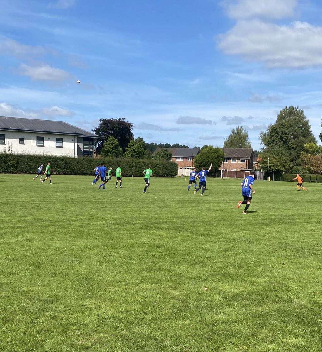 RomileyFc's tweet photo. Great preseason game yesterday against @DavyhulmeParkFC ⚽️☀️

Good game with both teams battling it out for a 1-1 draw. 

I’d say good luck for the season but your in our division so perhaps not 😉 🏆

Seriously tho, cheers for organising and having us! 👍🏽 https://t.co/2E7ue8SRCD