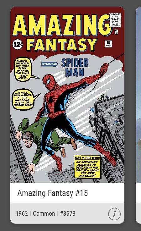 TheGreyPilgr1m5's tweet photo. YES! Let’s go go go 🔥🔥
#marvel #spiderman #AF15 #VeVecollectibles #Veve #Comics #Collectibe https://t.co/l4Bzn2RJhW