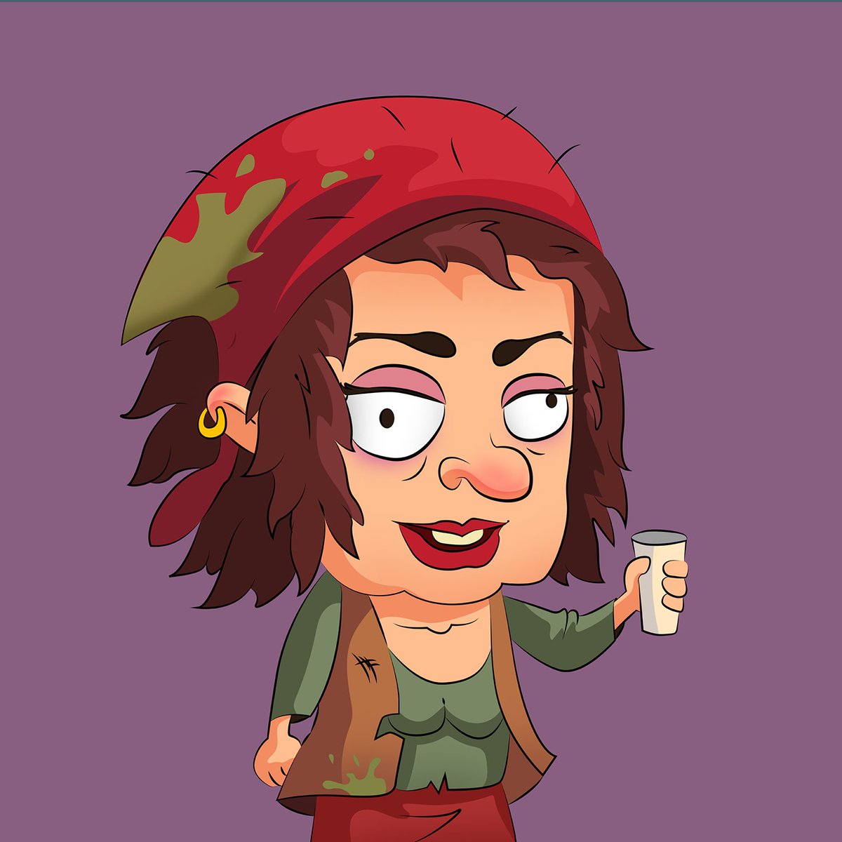 TrampsShow's tweet photo. 🥴7. #NFT Tramp - Emma "Piercer"

https://t.co/9PQ9OgfQuj

Emma graduated from the Higher School of Economics as a cleaner. Skillfully handling a broom, she successfully swept the NFT floor. She spent all her savings on Bored Ape Cosmetics. Haven't heard of these? Me too.

#NFTs https://t.co/urmE9w1VZf
