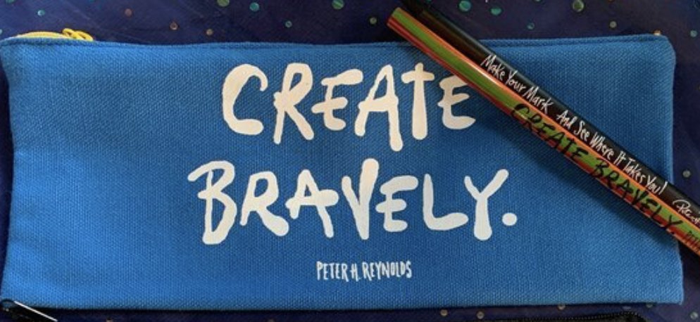 TheDotCentral's tweet image. CREATE BRAVELY! Pencil pouches! The Dot Central is the official outfitter of #InternationalDotDay thedotcentral.com/dotdaycollecti… @DotClubConnect
