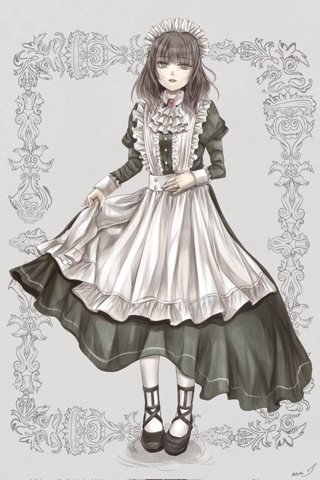 ロングメイド服 のイラスト マンガ作品 14 件 Twoucan