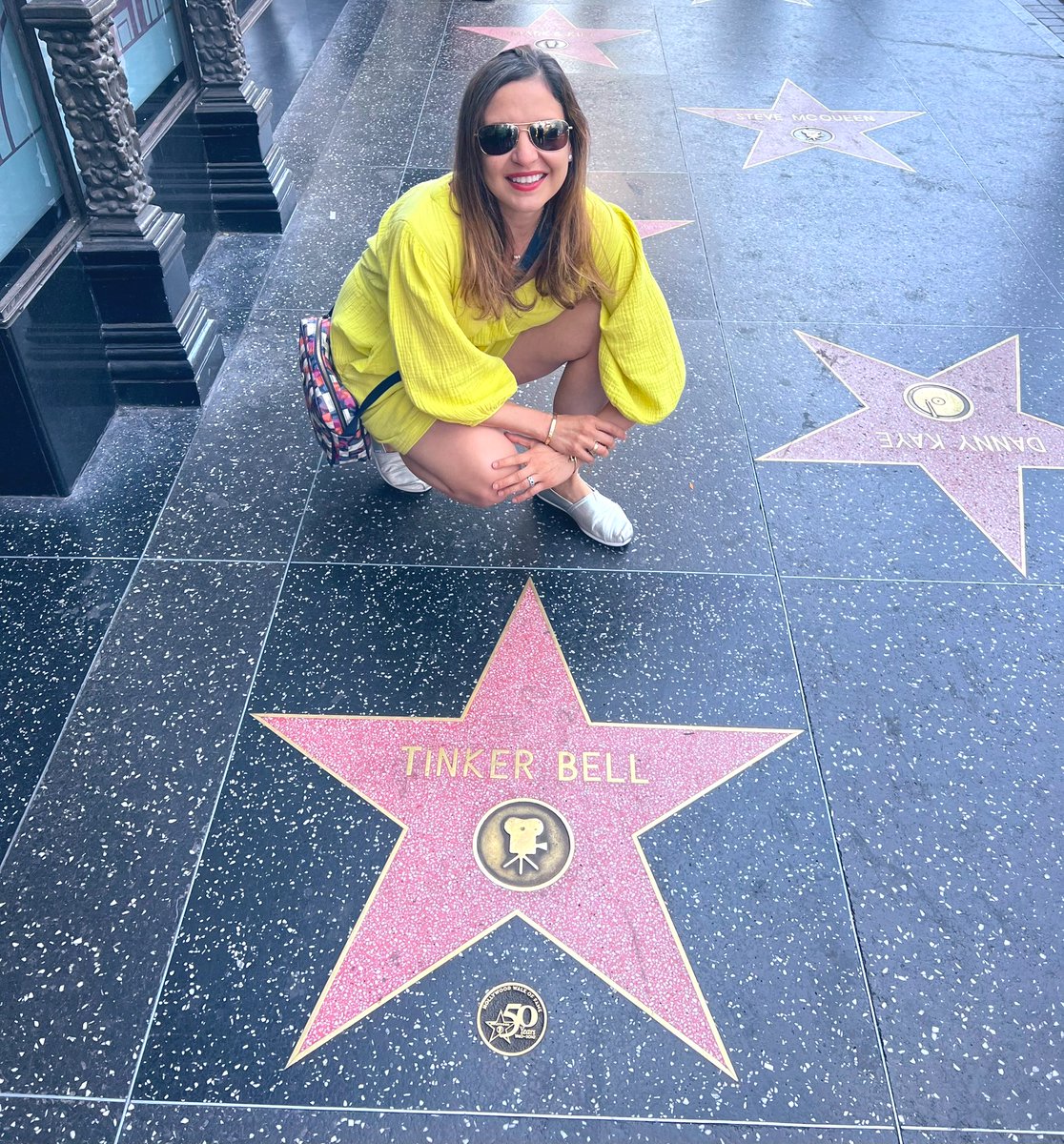 I found my ⭐️ #hollywoodwalkofame #tinkerbell 🥰