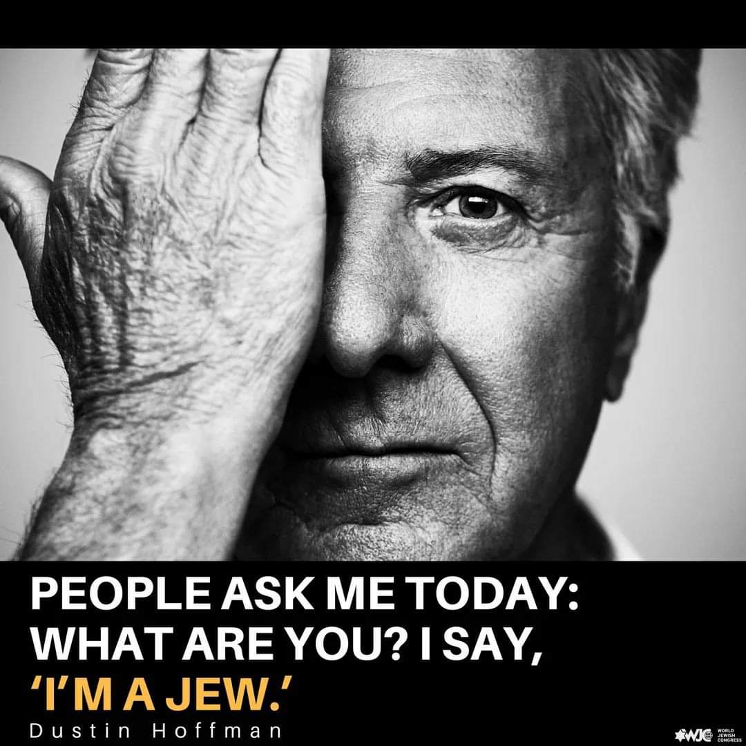 Happy birthday to Jewish actor Dustin Hoffman who turns 85 years old today. 
