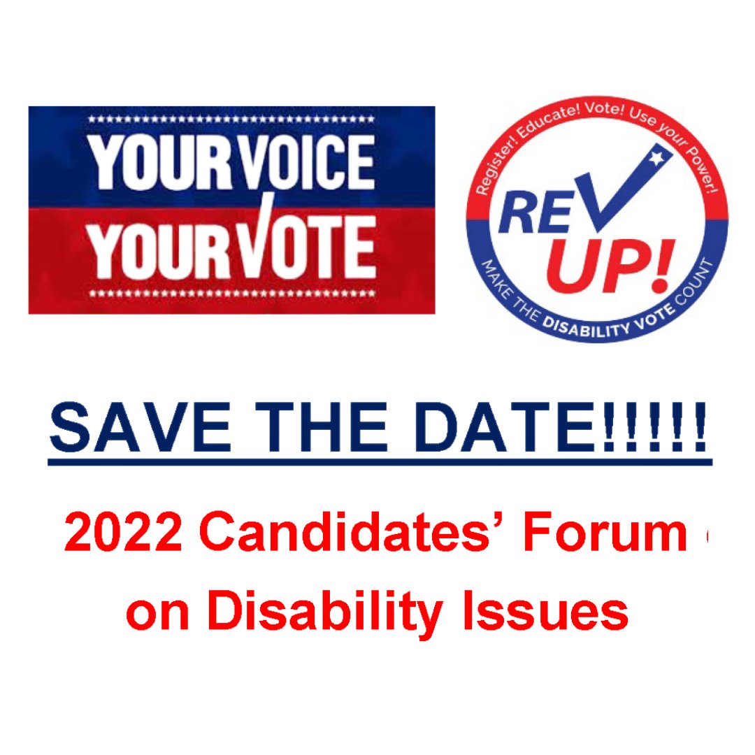 UConnUCEDD's tweet photo. 2022 Candidates’ Forum on Disability Issues #revupthevote #savethedate #disabilityrights https://t.co/QUNaS386cD