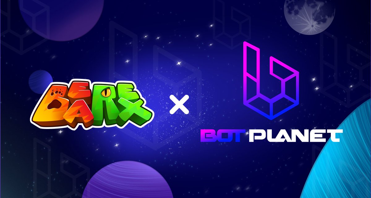 BeaRexOfficial's tweet photo. BeaRex X BOT Planet 🌏 

BeaRex will actively cooperate with BOT Planet to expand our projects 🤝 https://t.co/iHlO5rGSCS