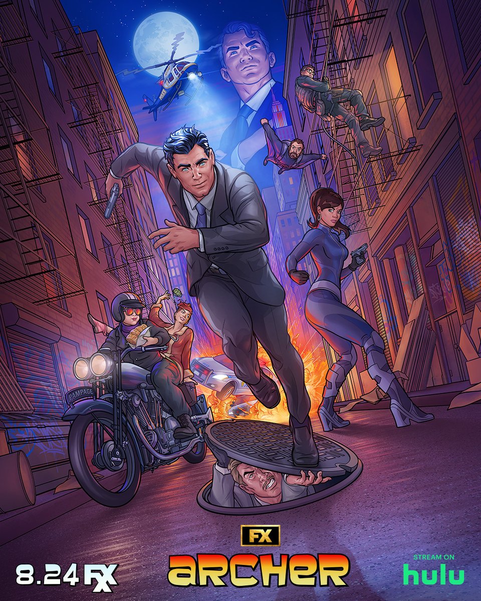 BOOM! <a href="/archerfxx/">Archer</a> returns for its 13th season August 24 on FXX. Stream on Hulu.