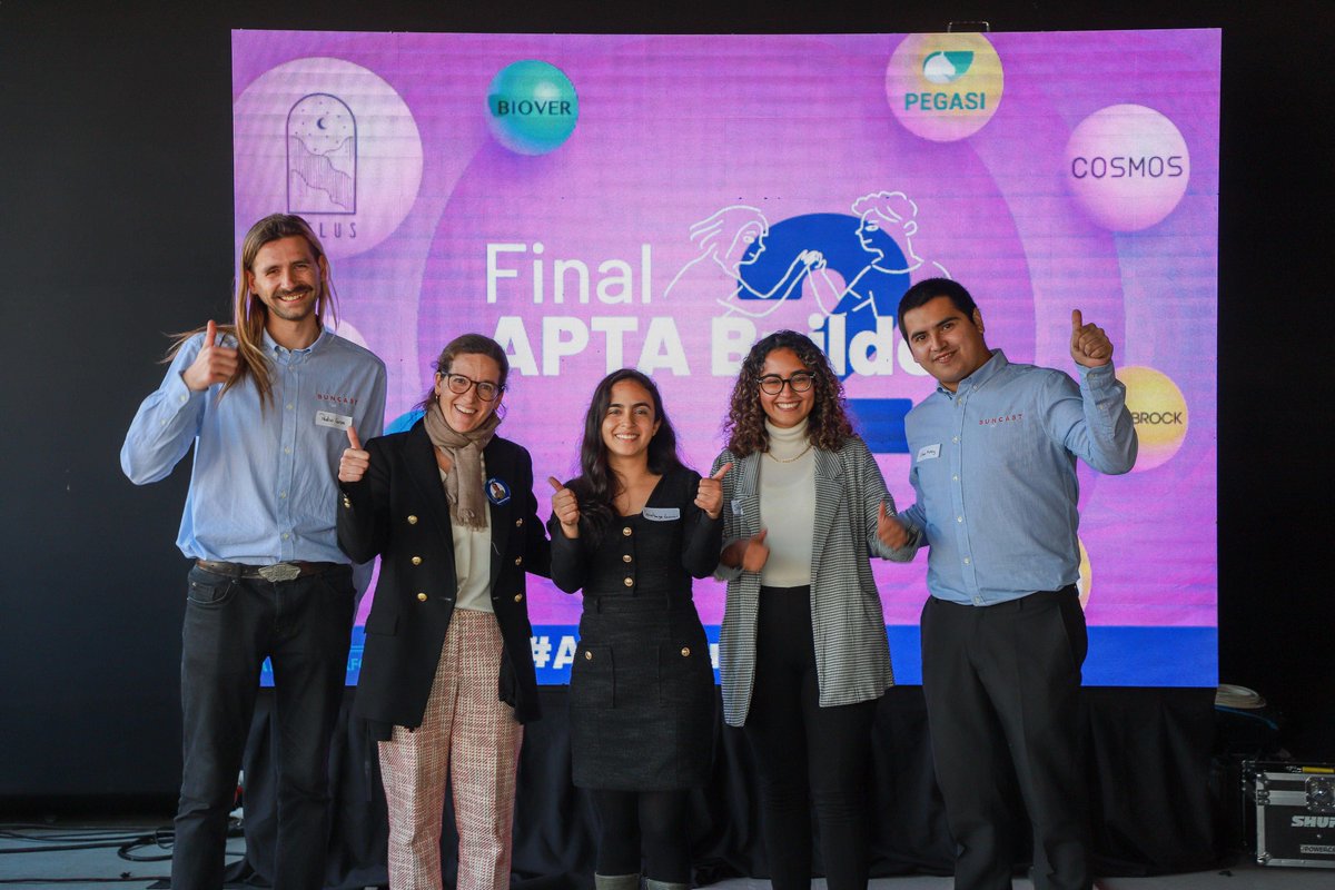 Hub_APTA's tweet photo. Y LOS GANADORES SON...🥁🥁 @pegasi_med #Aictive #Cosmos @SuncastChile #Wildsense Felicitamos a la 2da generación de ganadores de nuestro programa de emprendimiento científico-tecnológico #APTABuilder ¡Éxito en sus próximos pasos y gracias x unirse a nuestra comunidad #APTALovers! https://t.co/JIEFyrJGeO