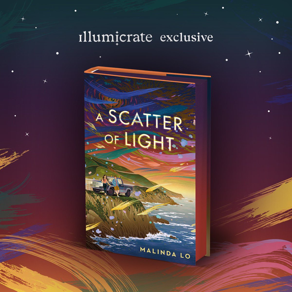 illumicrate's tweet photo. We’re thrilled to announce our Illumicrate Exclusive set of Last Night at the Telegraph Club &amp; A Scatter of Light by Malinda Lo (@malindalo), in collaboration with @HodderBooks. We are huge fans of these queer coming-of-age stories and are so happy to be bringing you this set! https://t.co/lcOEGHtovk