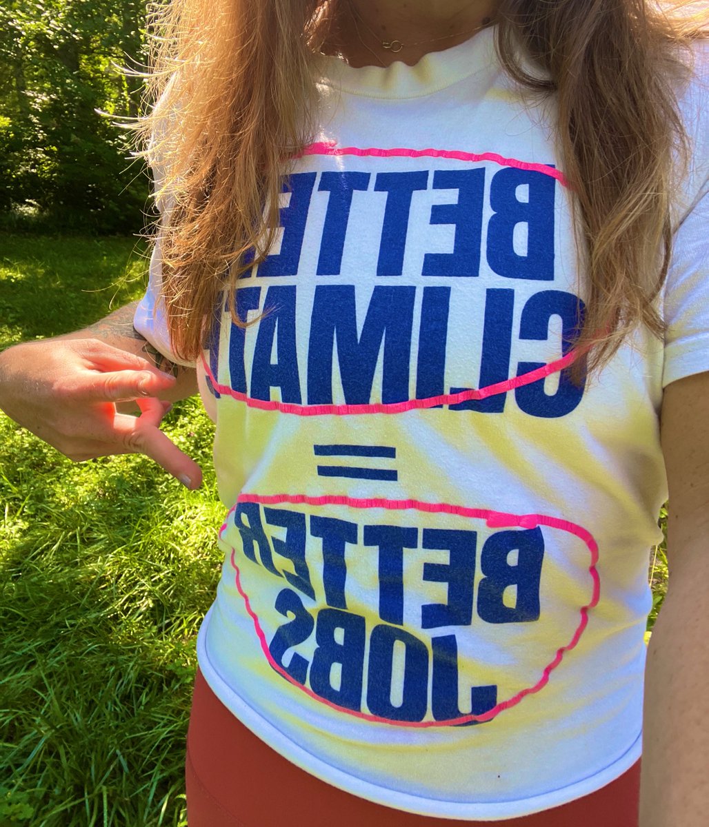 appalasha's tweet photo. Better climate = better jobs ≠ pipelines #IRA

(s/o @AOC for the shirt and ever-strong merch game) https://t.co/foJHvzIo79