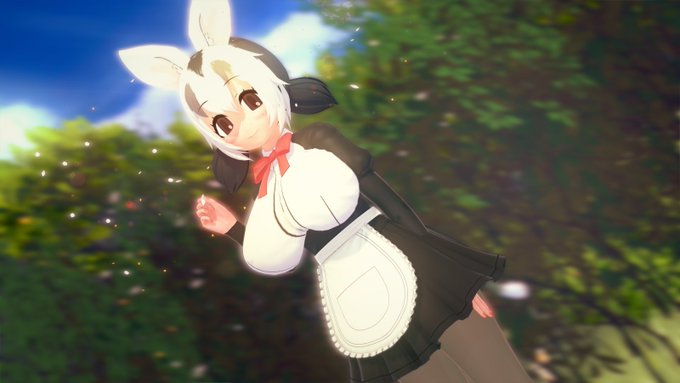 シロミミオポッドサムを配布します。演技が好きなお姉さん設定のあるフレンズです。 性格は「ギャルキャラ」に設定し、服装はバニーガール服装と以外の平凡な服装にしています。 ダウンロードは下記のツイートにあります。

#けものフレンズ
#コイカツ 